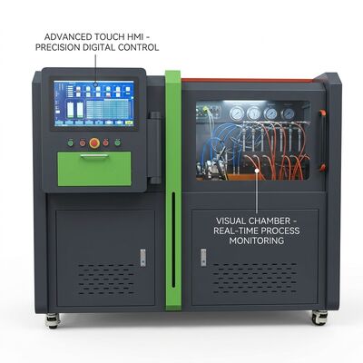 ม้านั่งทดสอบปั๊มคอมมอนเรล CRB-D1500 พร้อมพัดลมระบายความร้อนสำหรับงานหนัก 50,000+ ชั่วโมงการทำงานและการควบคุม PLC แบบง่าย