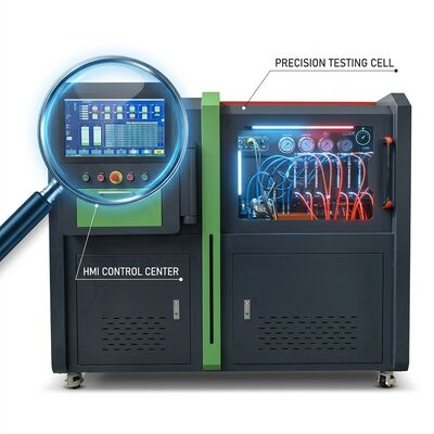 CRP-Compact Portable Common Rail Pump Test Bench ด้วยความดัน 1800 บาร์, มอเตอร์ระยะเดียว 220V 3Kw และการออกแบบเคลื่อนที่ 85 กิโลกรัม