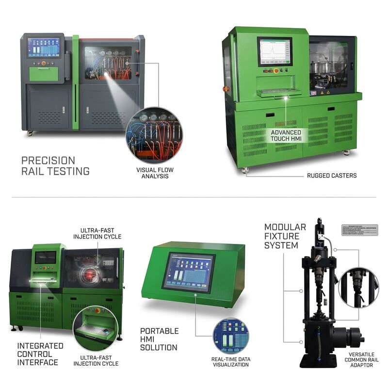 เครื่องทดสอบปั๊มคอมมอนเรลอัจฉริยะ CRP-IoT พร้อมมอเตอร์ 11Kw แรงดัน 2500 บาร์ และการตรวจสอบระยะไกลผ่าน WiFi